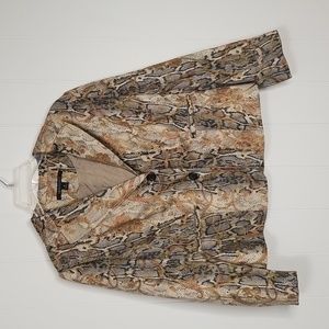 Insight Blazer Jacket Womens Size 12 Snakeskin Tan Black Boho Career